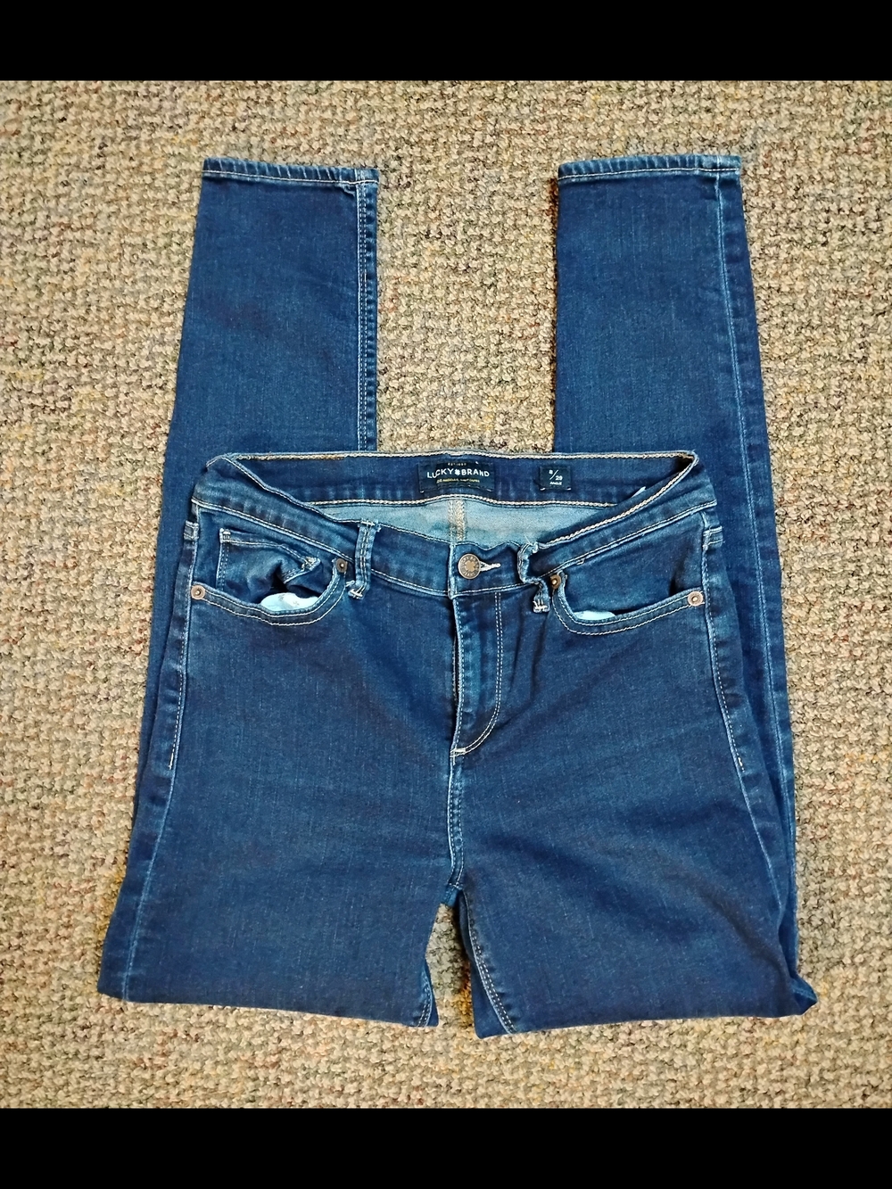 Lucky Brand Women's Dark Blue Skinny Jeans